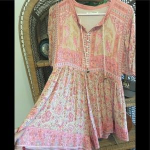 Spell poinciana Romper Cotton Candy